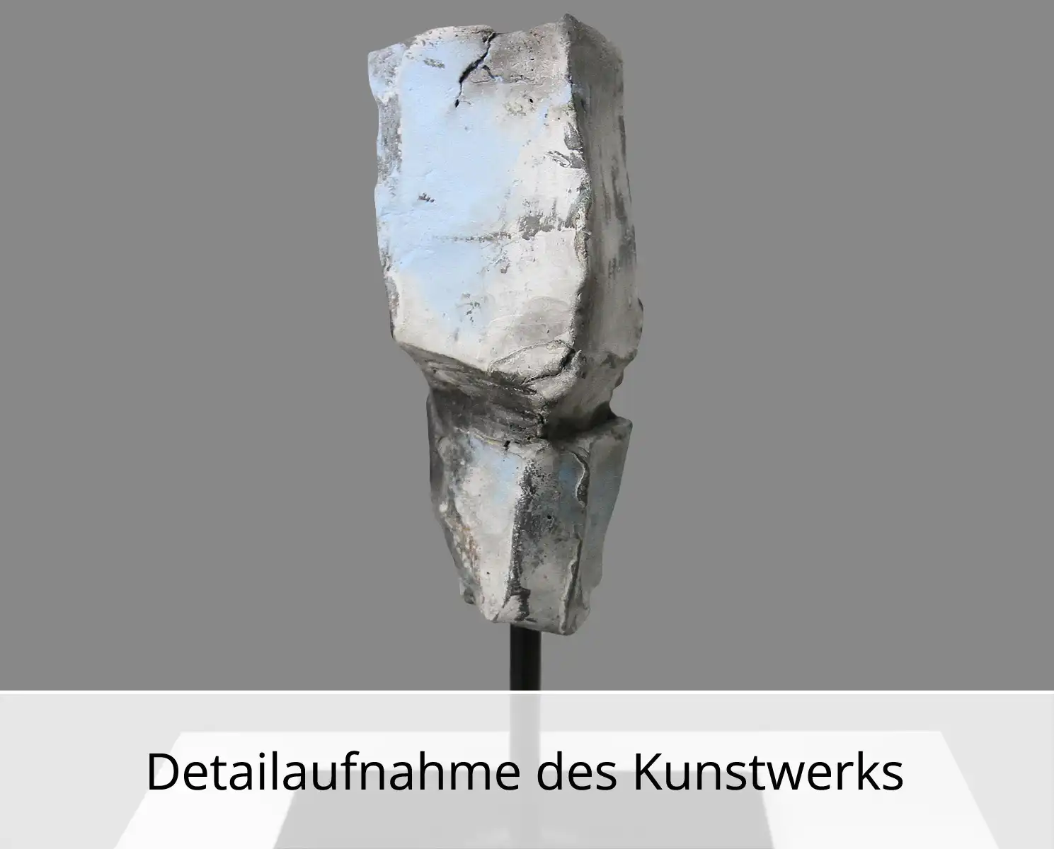 I. Schmidt: "Abstrakter Kopf", zeitgenössische Skulptur, Original/Unikat