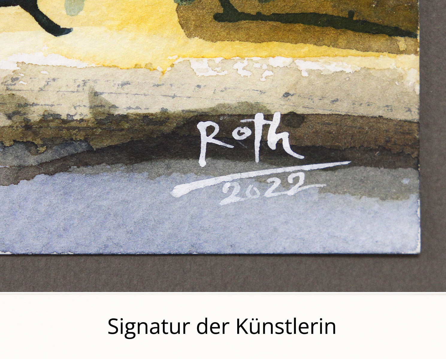 L. Roth: "Meißen", originale Grafik/Zeichnung (Unikat)