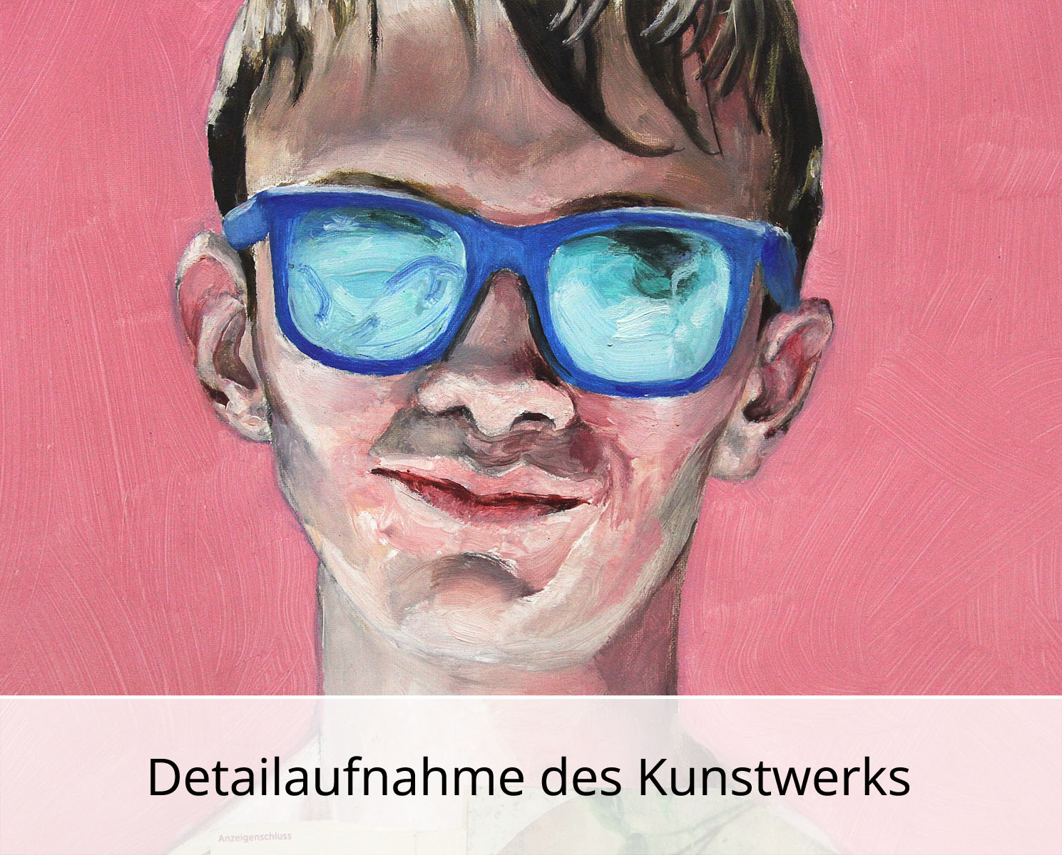 S. Petrunov: "Boy with the blue glasses", zeitgenössisches Originalgemälde