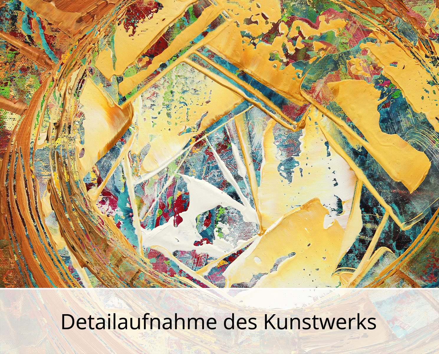 R. König: "Lichtverwirbelung II", abstraktes Originalgemälde (Unikat)