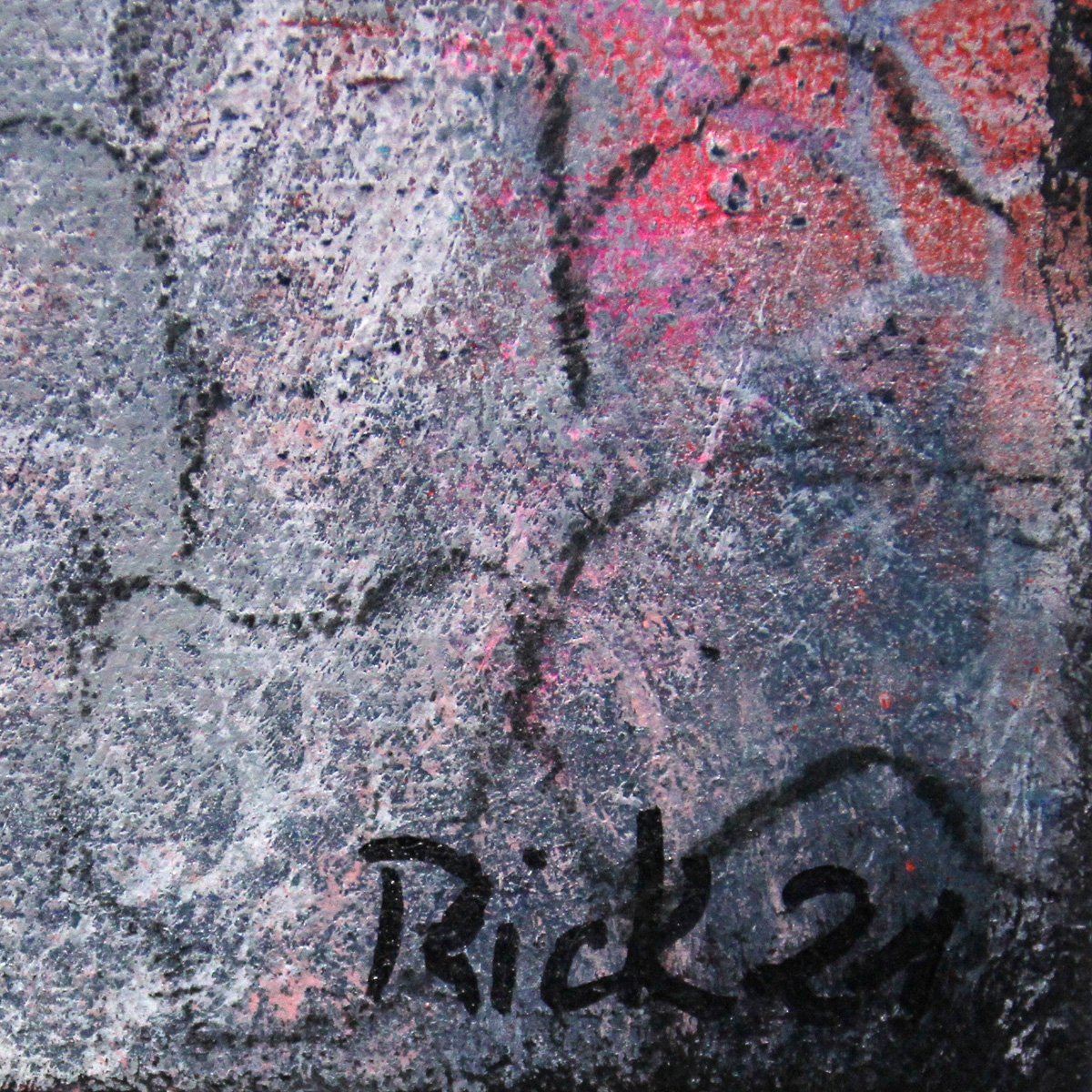 M.Rick: "Jakobsleiter II", abstraktes Originalgemälde (Unikat) (A)