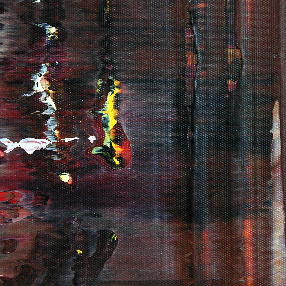 Acrylgemälde, G. Hung: "Aufgebrochene Neonlichter I"