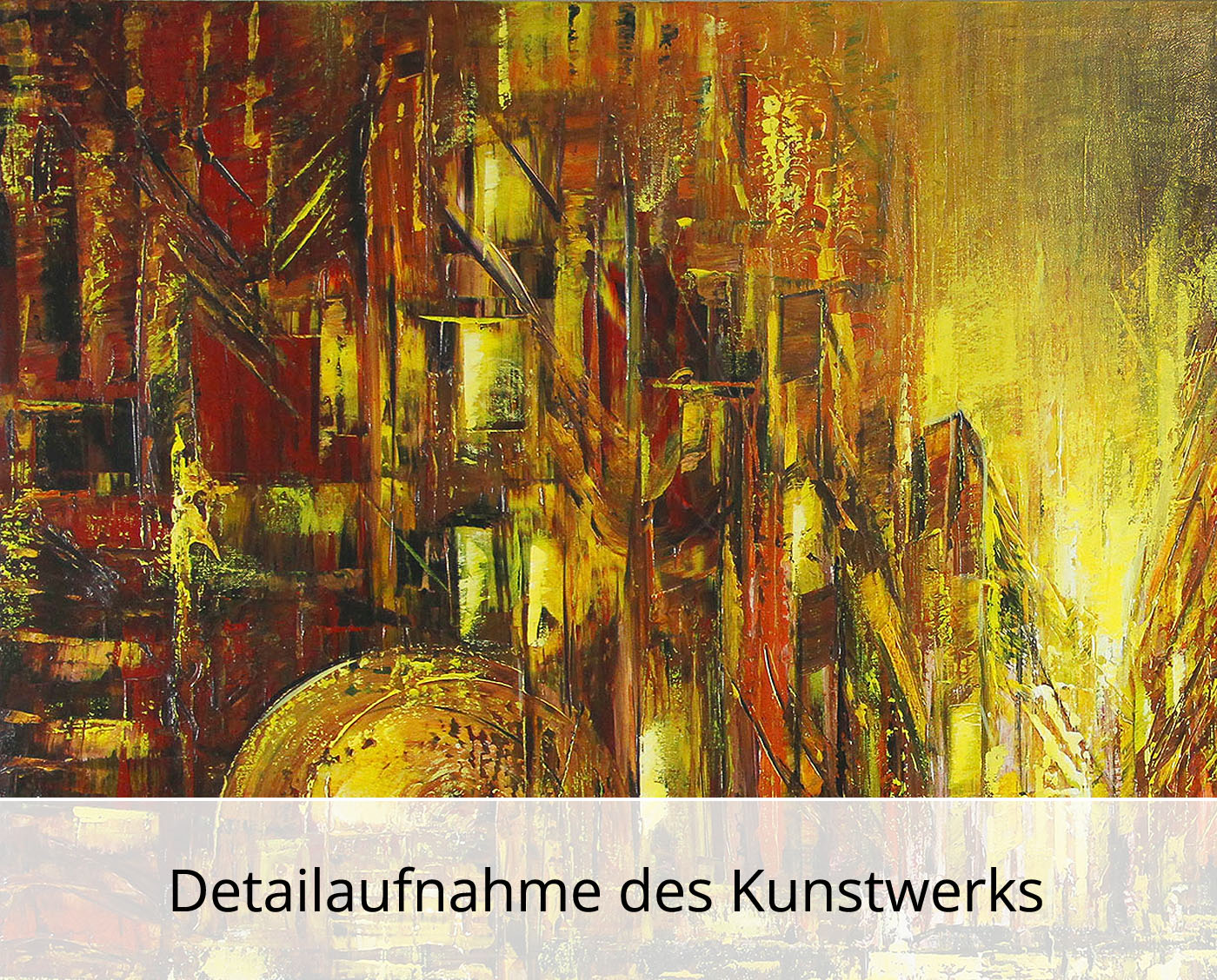 K. Namazi: "In Gold erstrahlt die Nacht I", Edition, signierter Kunstdruck