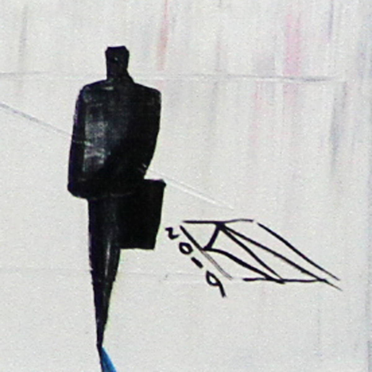 Modernes Gemälde, K. Namazi: "Vertikales Raster I" (A)