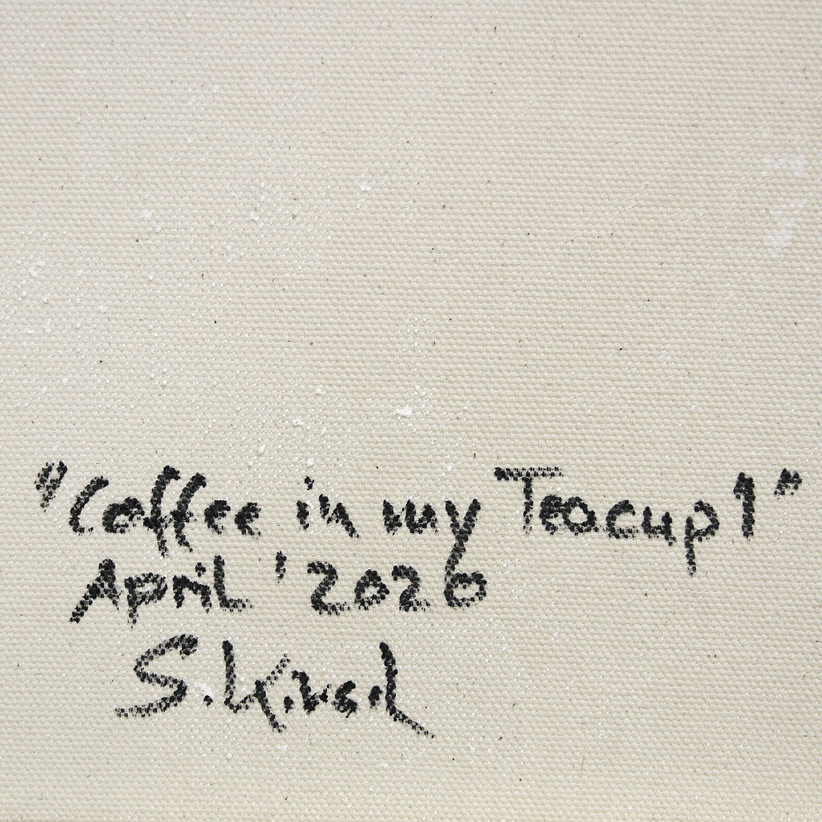S. Kirsch: "Coffee in my Teacup I", Originalgemälde (Unikat)