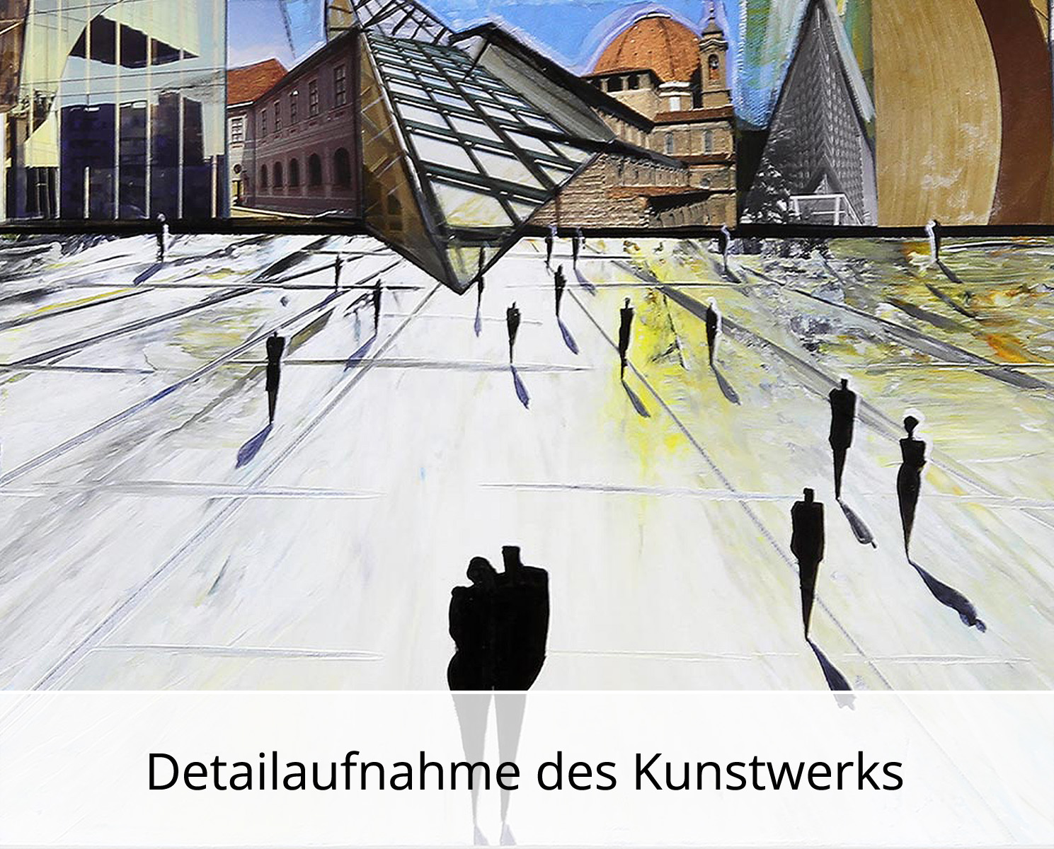K. Namazi: "Virtuelle Fassaden III", signierter Kunstdruck, Edition