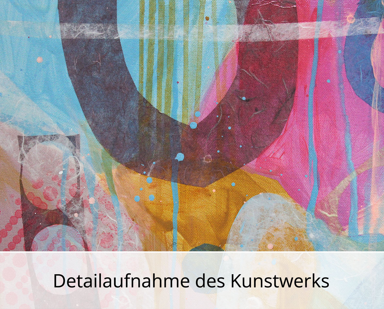 Abstrakte Malerei von Ewa Martens: "Himmlische Melodie", Original/Unikat