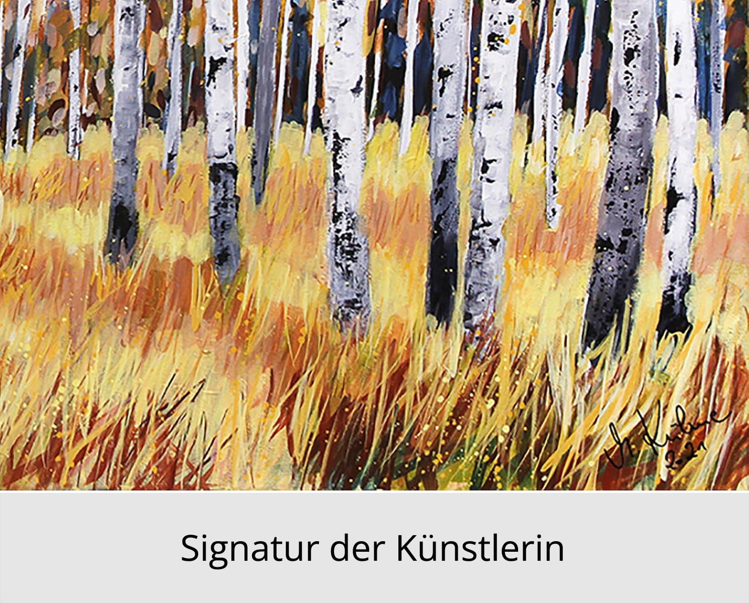 Limitierte Edition auf Papier, M. Kühne: "Goldenes Leuchten", signierter Fineartprint, Nr. 2/150
