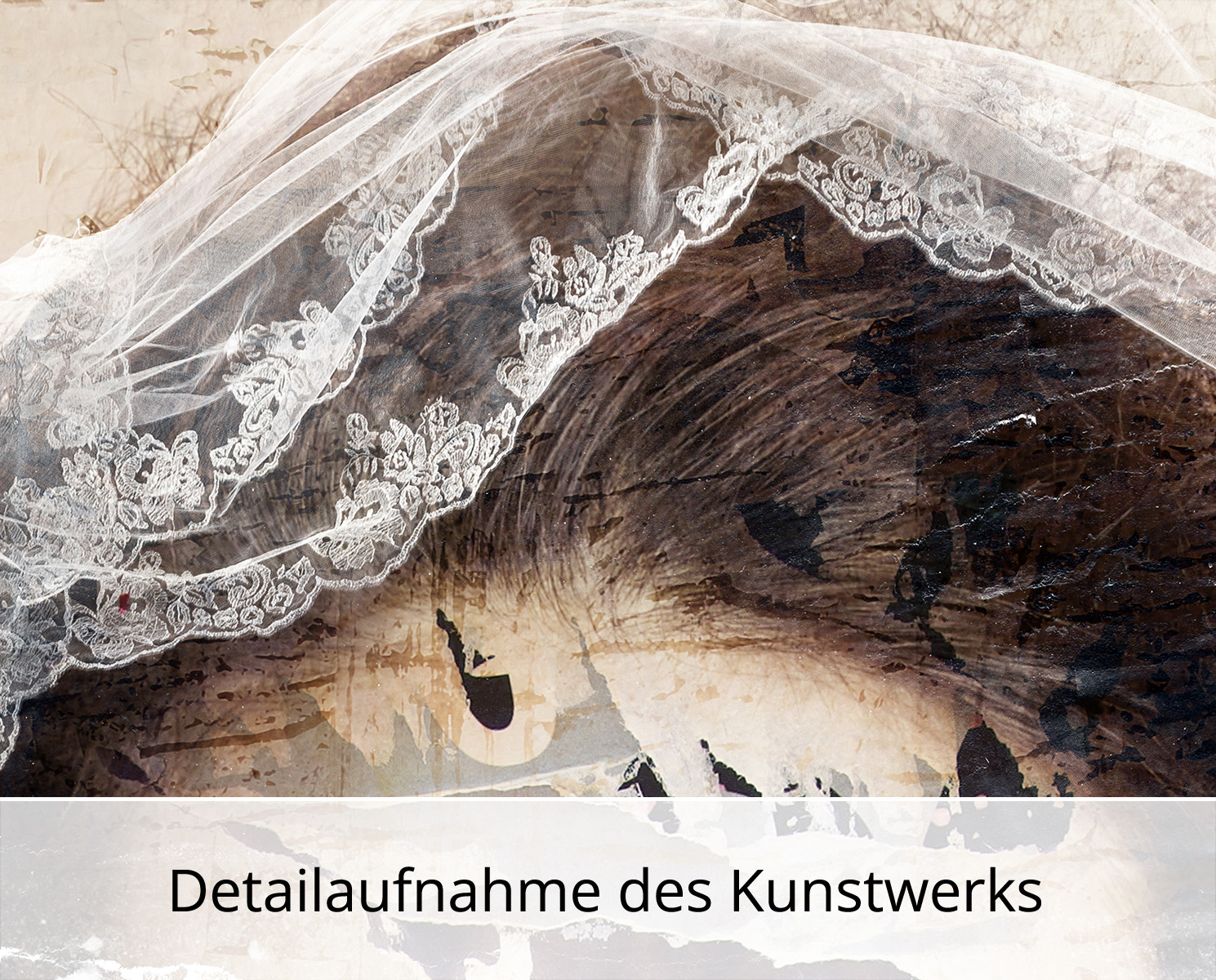 D. Landô: "Bride", Unikat-Edition, digitale Kunst auf Aludibond