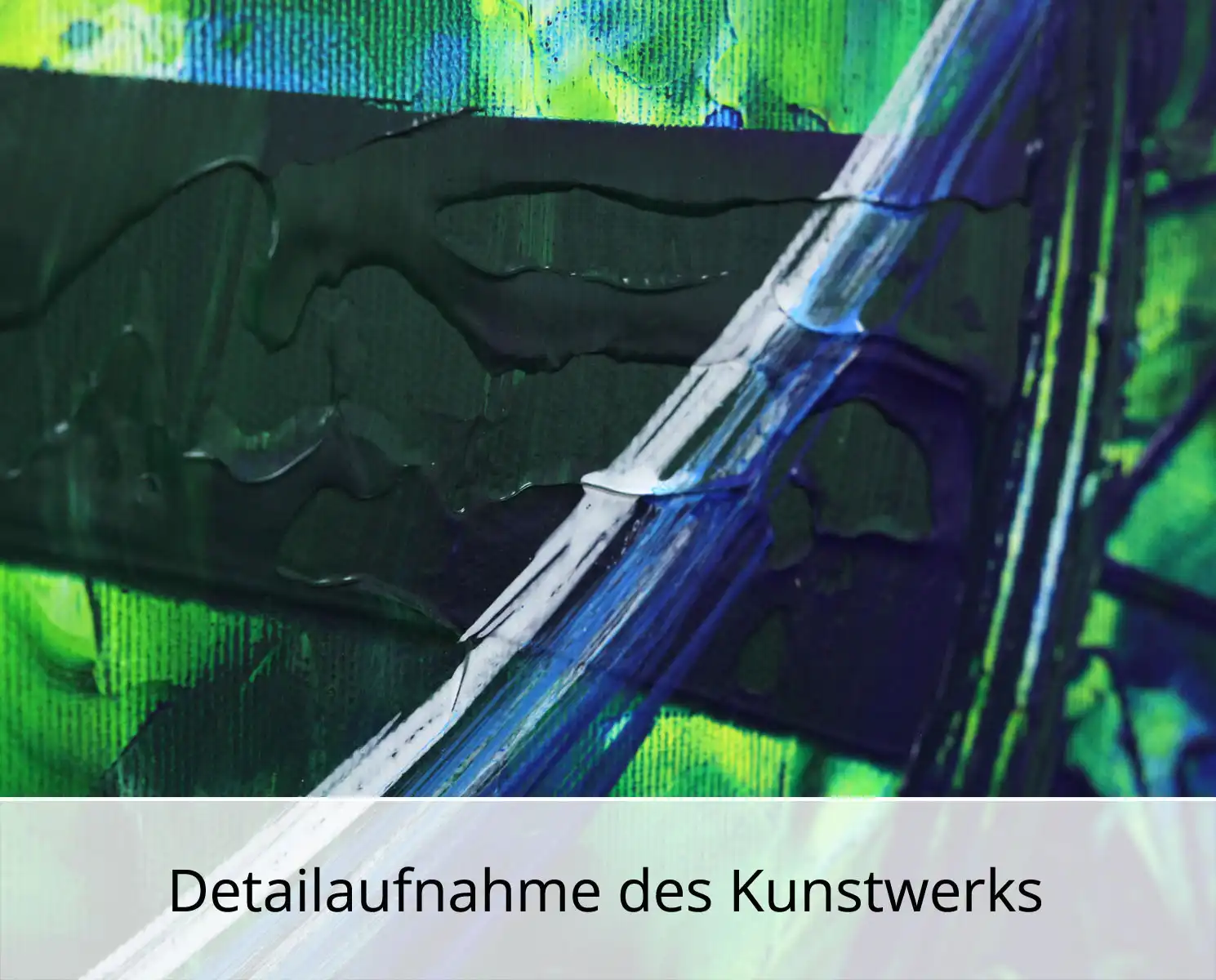 Abstraktes Originalgemälde: "Shining Colours VII", R. König, Unikat