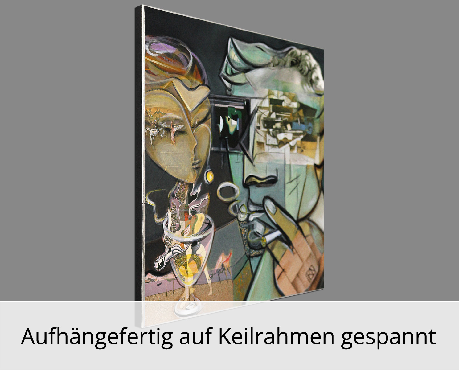 Moderne Kunst: Surreales Paar III, K. Namazi, Original/Unikat