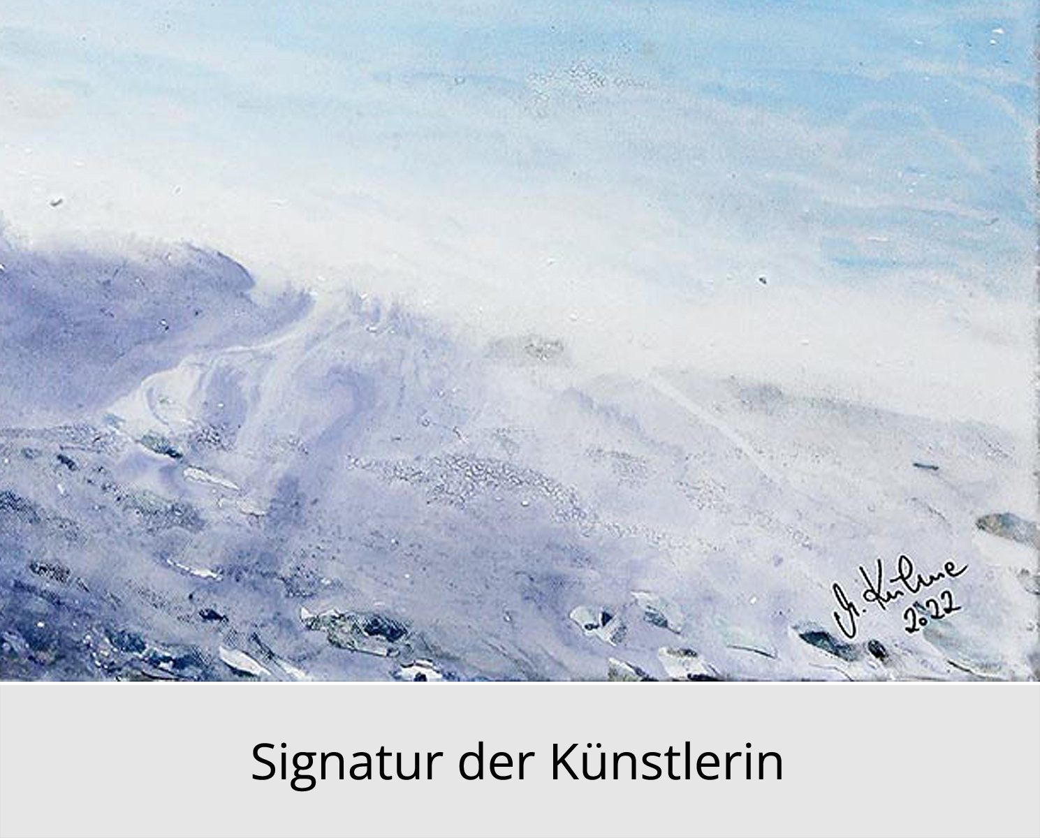 M. Kühne: "Vor dem Sturm", Edition, signierter Kunstdruck