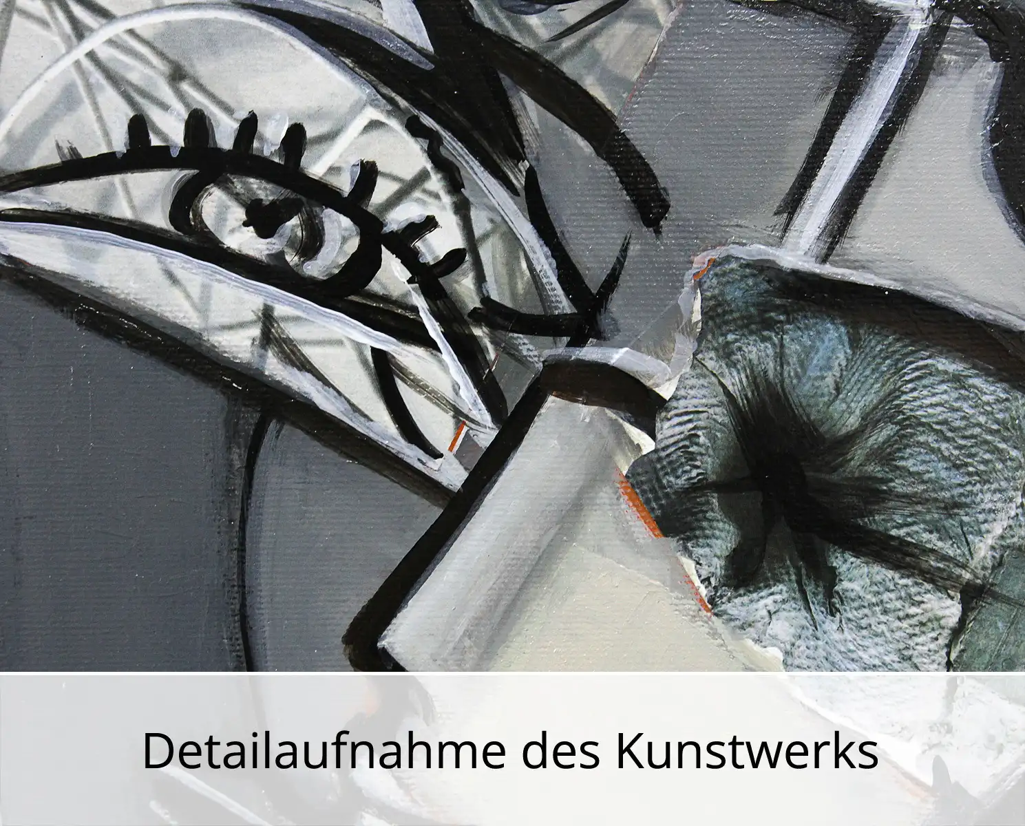 Moderne Kunst: "Monochrome Sinnlichkeit I", K. Namazi, Original/Unikat