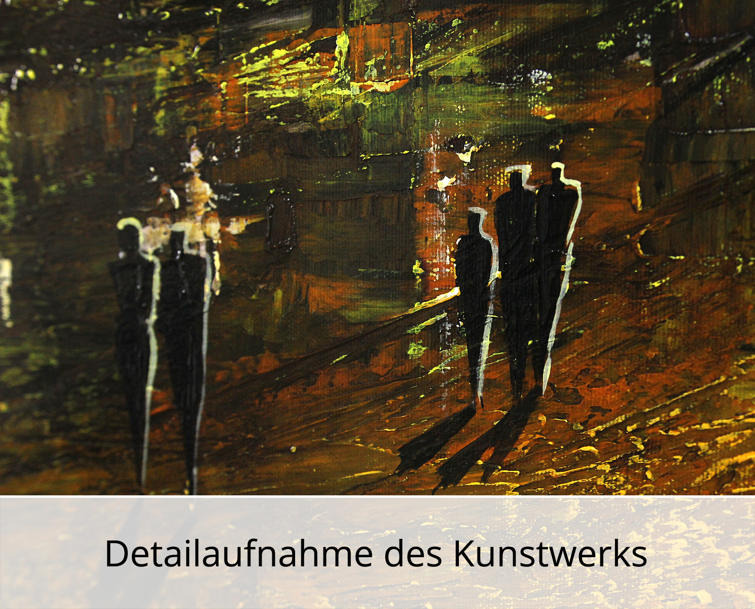 Acrylgemälde , K. Namazi: "Fulminante Abendszene II", (Original/Unikat)