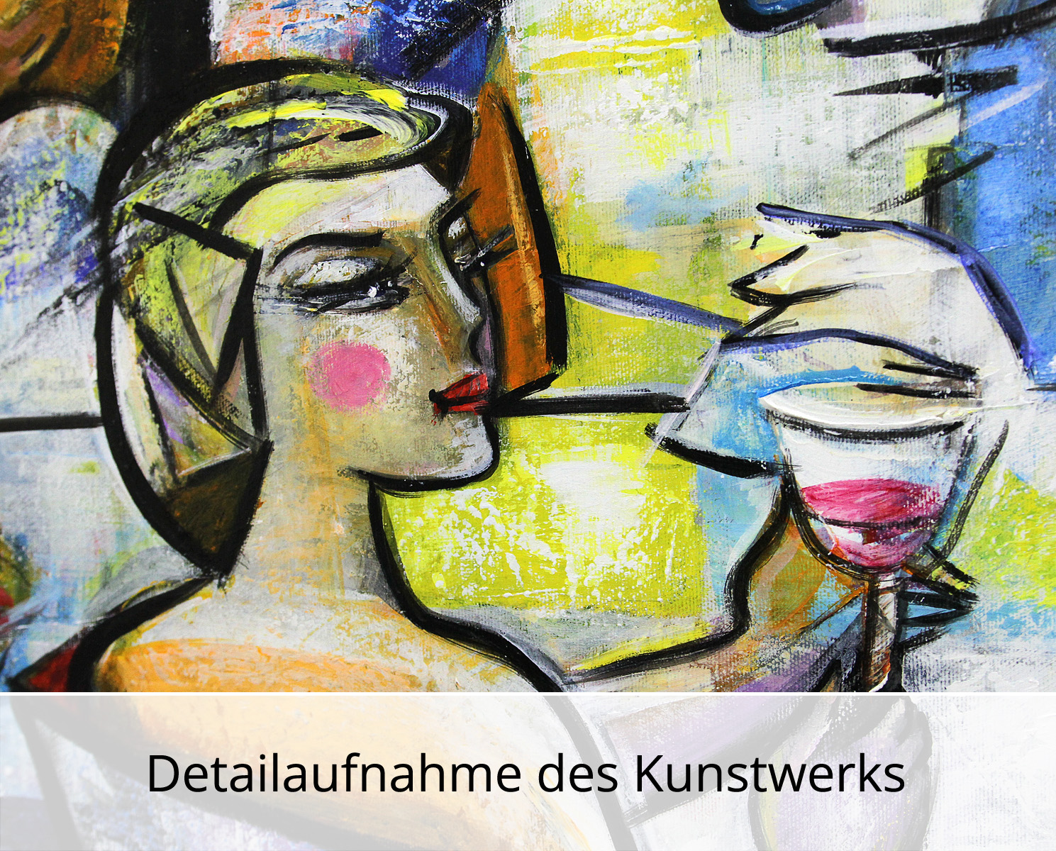 Acrylgemälde , K. Namazi: "Drink with Friends III", Original/ Unikat