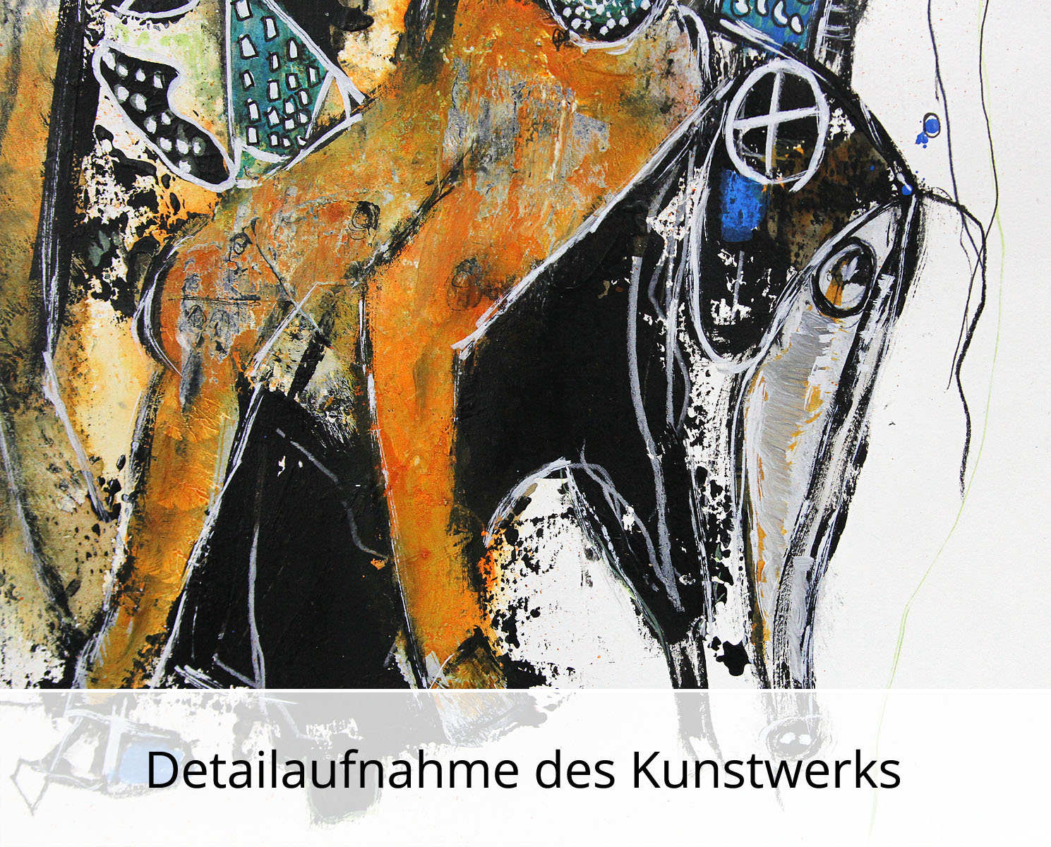 I. Schmidt: Travelling on Elephant, zeitgenössische Grafik/Malerei, Original/Unikat