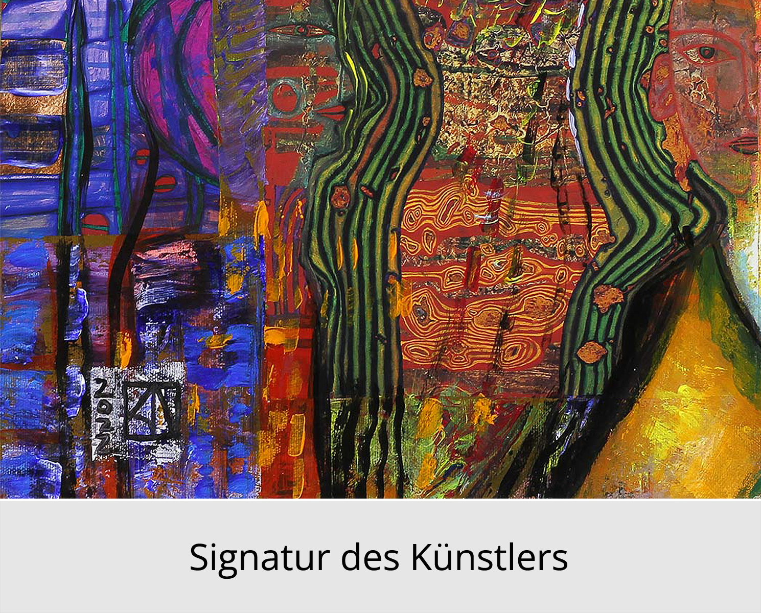 Kunstdruck, signiert, K. Namazi: "Komplexe Sehnsucht I", Edition