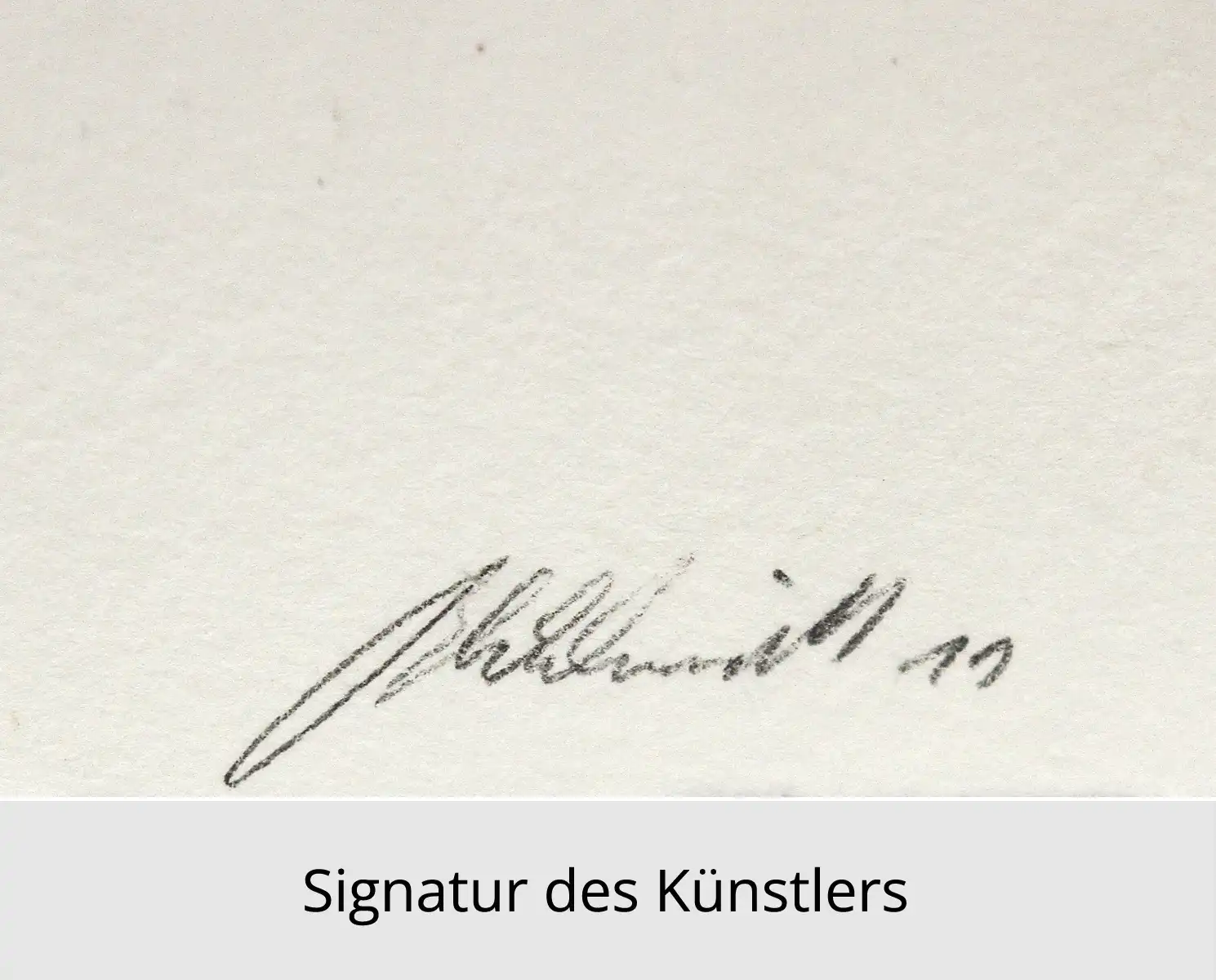 C. Blechschmidt: "Blauer Klaus", Originale Grafik/Lithographie