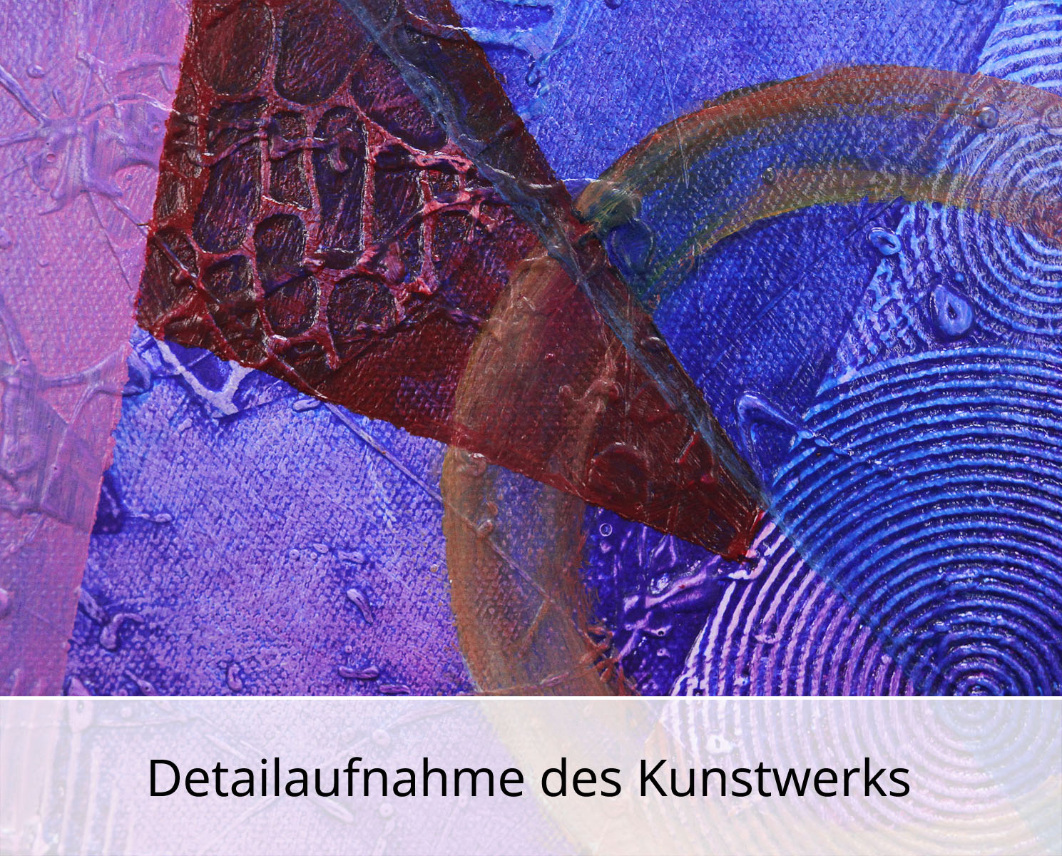 Abstrakte Malerei von Ewa Martens: Zeitfenster - Transparenz, Original/Unikat