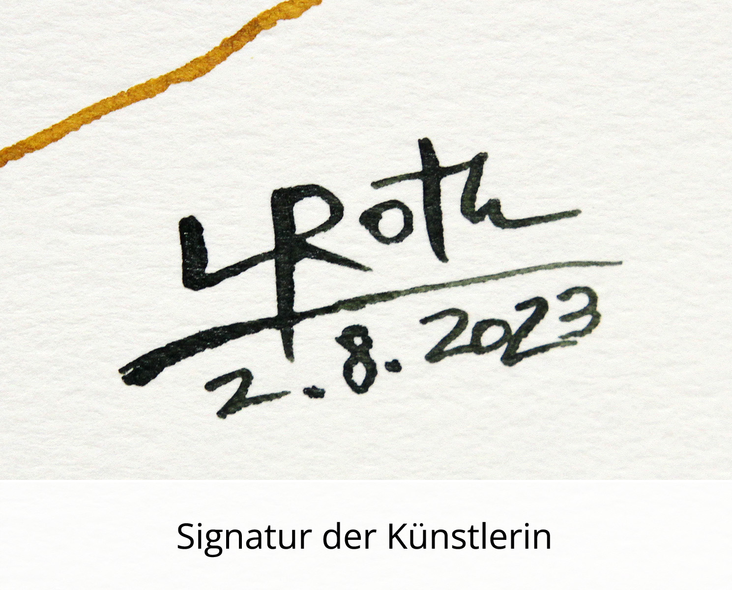 L. Roth: "Mein Uhu", originale Grafik/Zeichnung (Unikat)