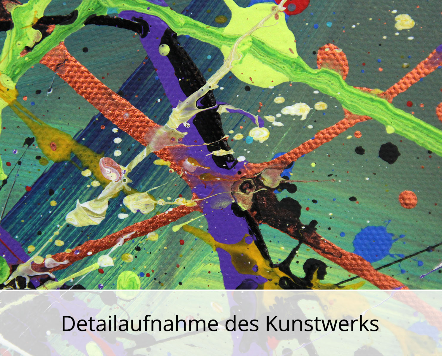 G. Hung: "Musikalische Entropie VI", abstrakte Originalkunst (Unikat)