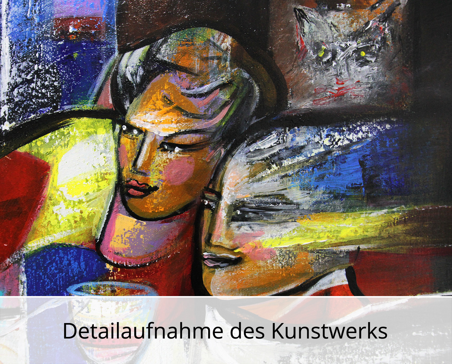 Acrylgemälde , K. Namazi: "Drink with Friends III", Original/ Unikat