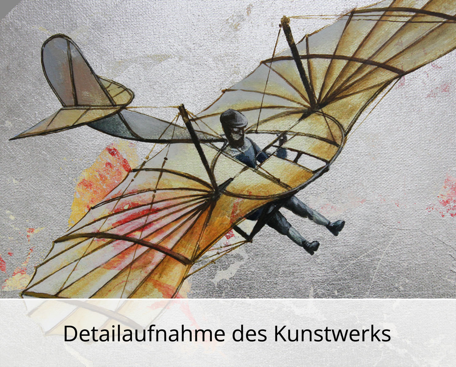 Gemälde: Der Flug, Original (Unikat), I. Bugoslavska