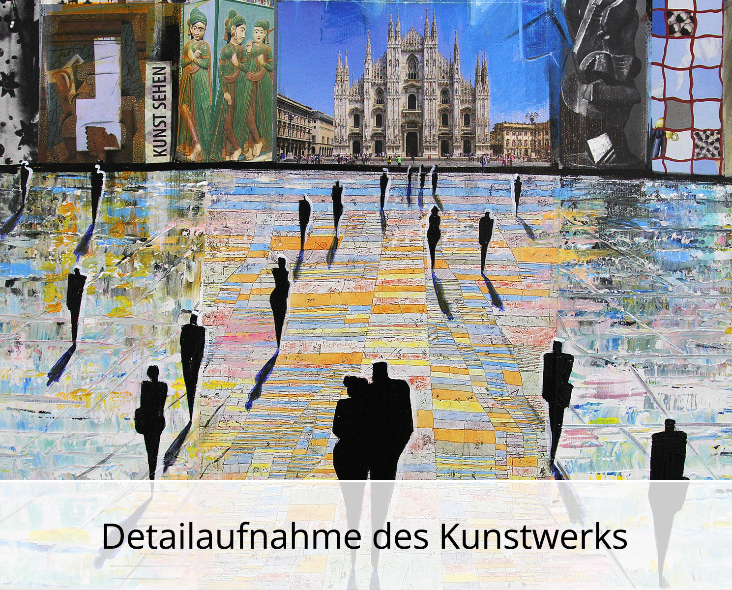 Unikat, modernes Gemälde, K. Namazi: "City Day", Original