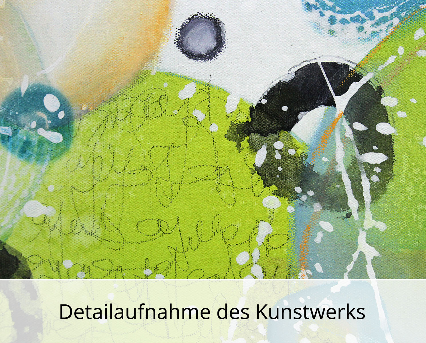 M.Kühne: "Frühlingsglück", modernes Originalgemälde (Unikat)