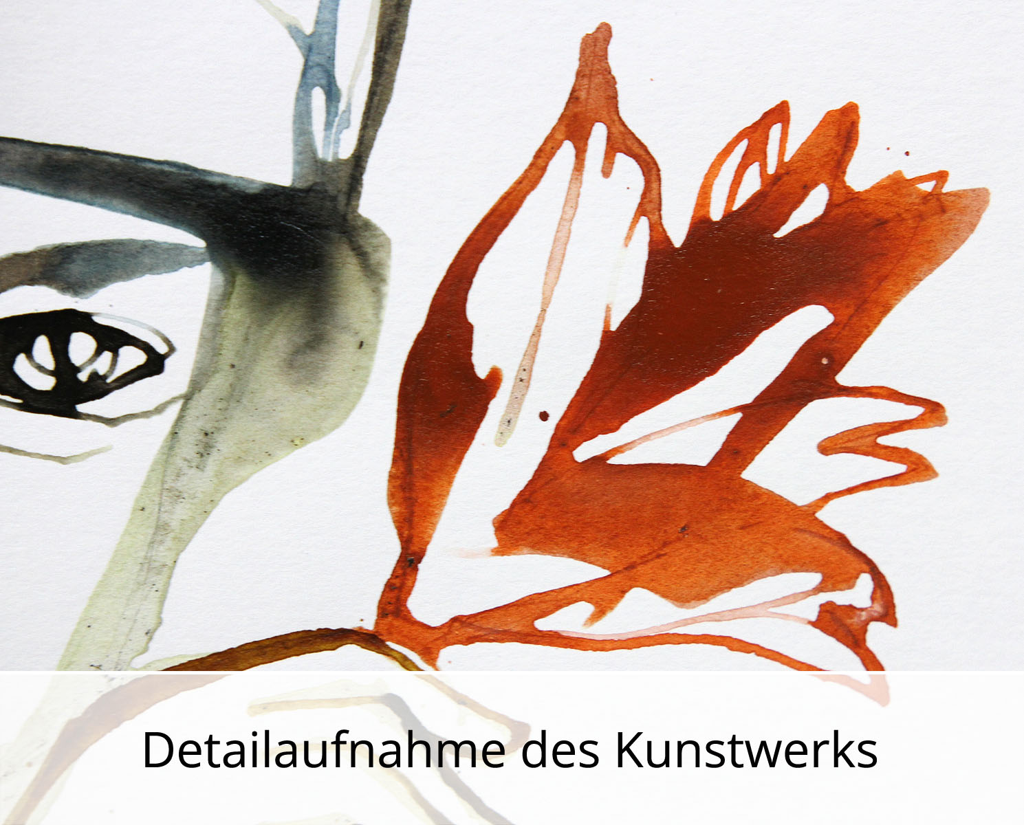 L. Roth: Blütentraum, originale Grafik/Zeichnung (Unikat)