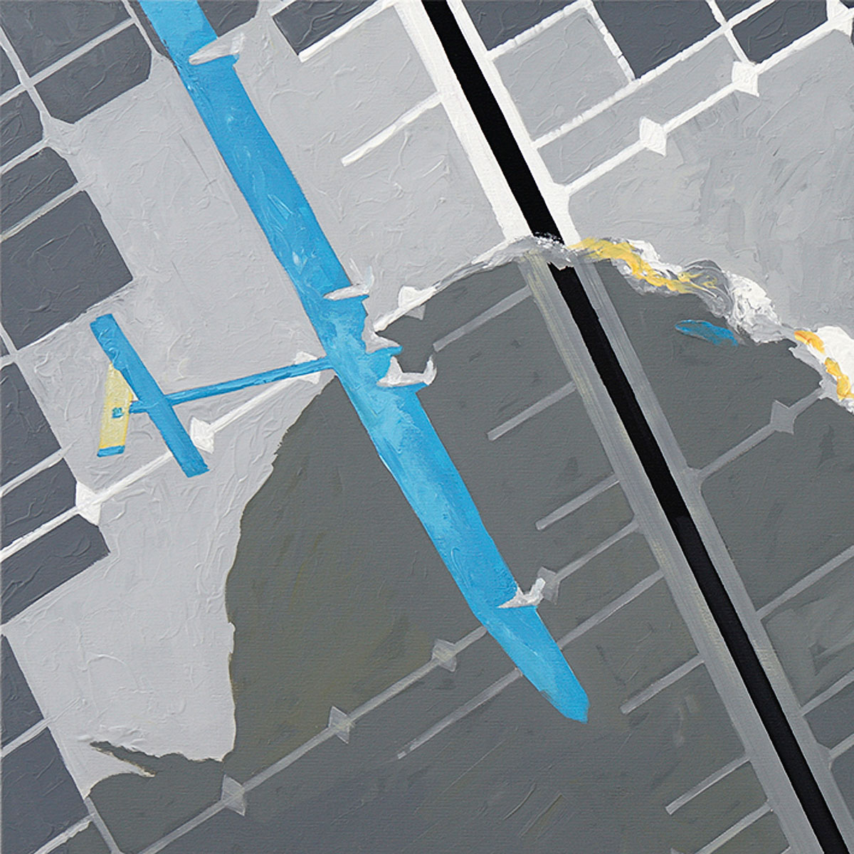 U. Fehrmann: "Solar Impulse", Originalgemälde (Unikat) (A)