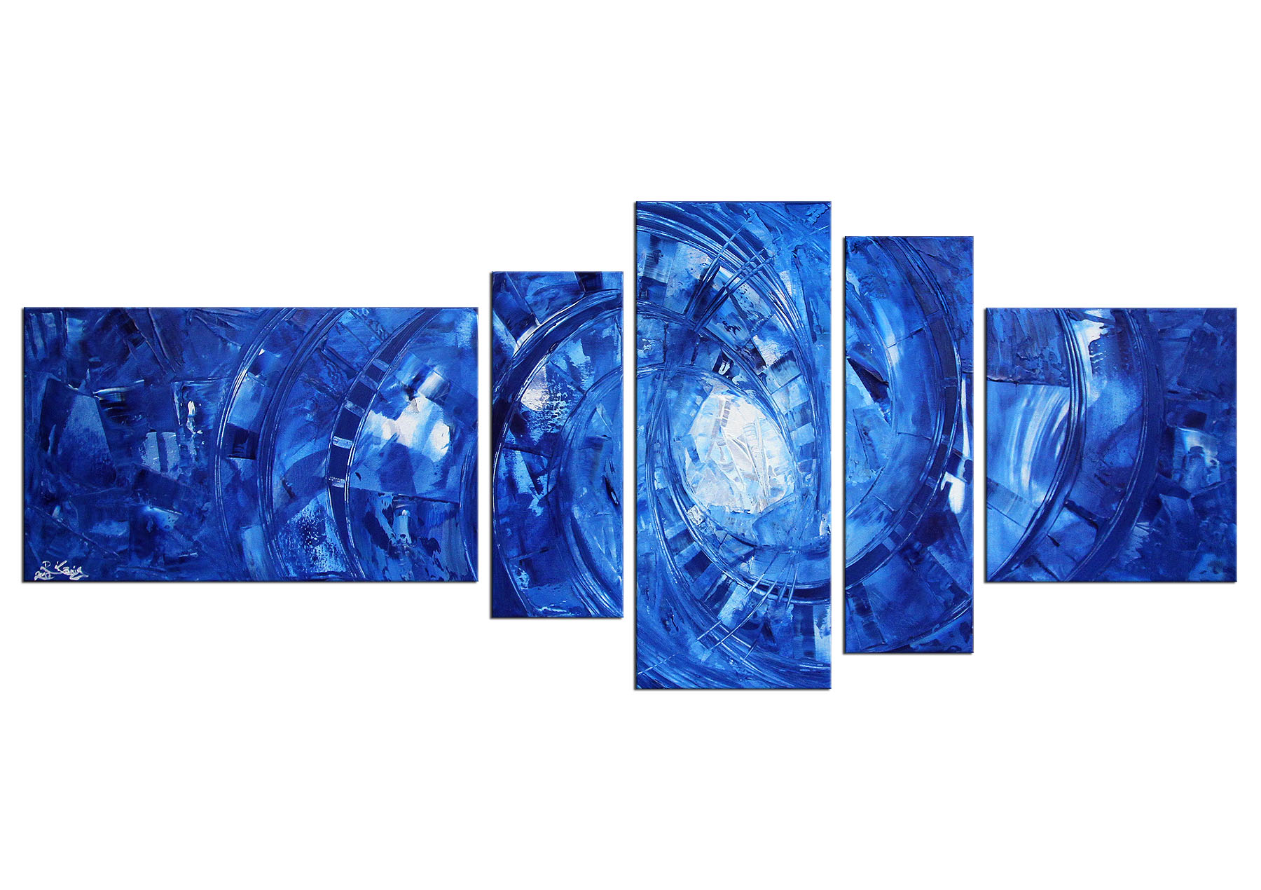 Acrylbilder, R.König: "Blue Pattern II" (E)