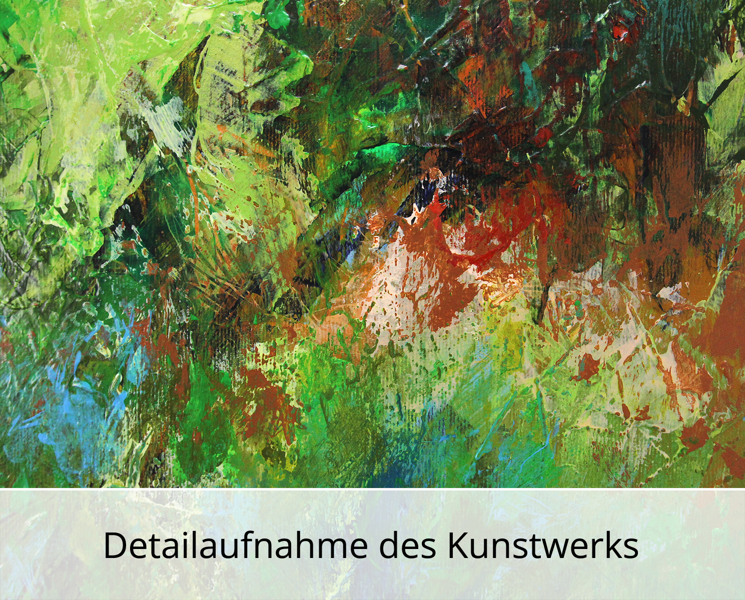 Abstrakte Malerei von Ewa Martens: Der Garten Eden, Original/Unikat