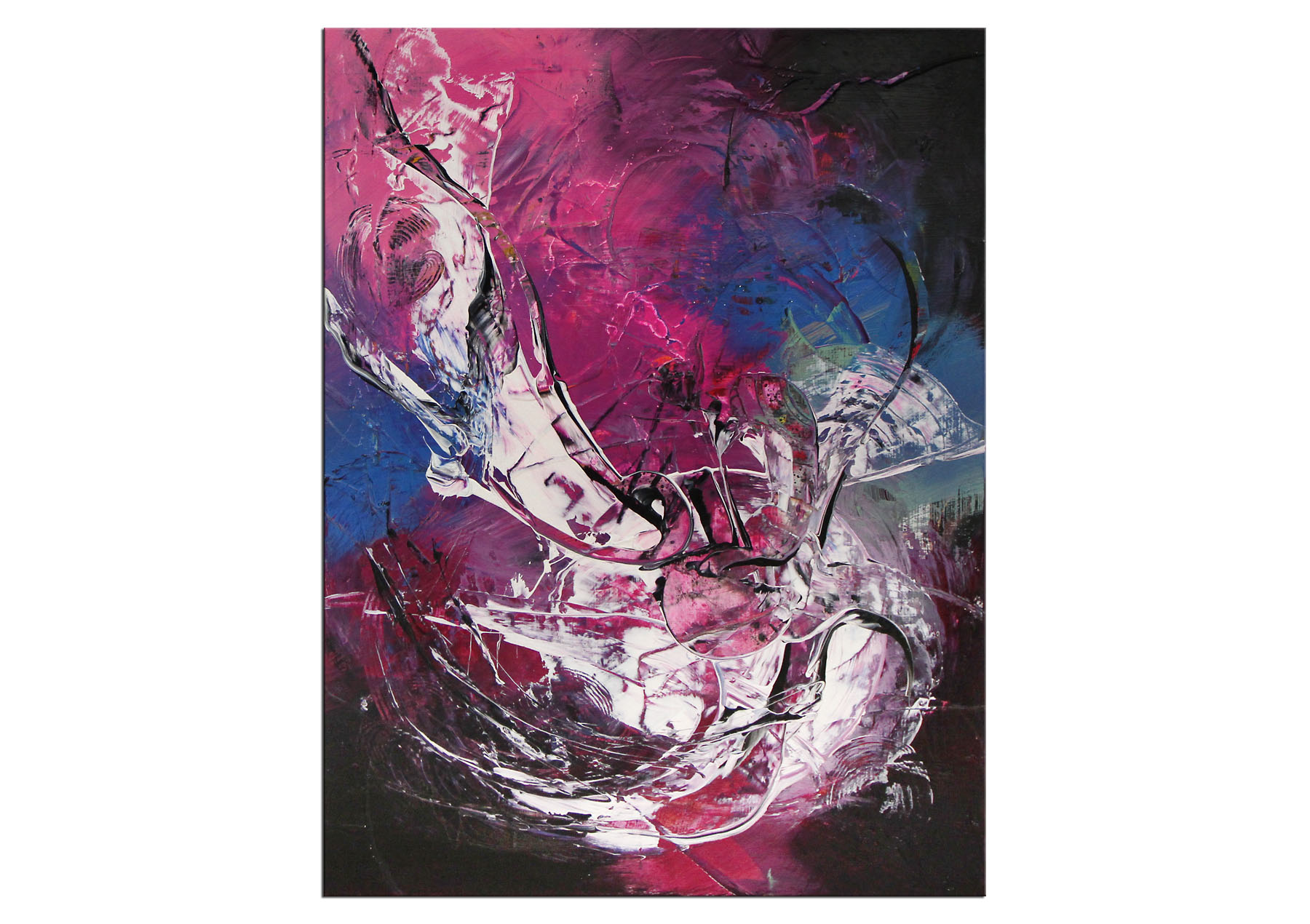 Abstrakte Acrylmalerei, C. Middendorf: "Pink Panther IV"