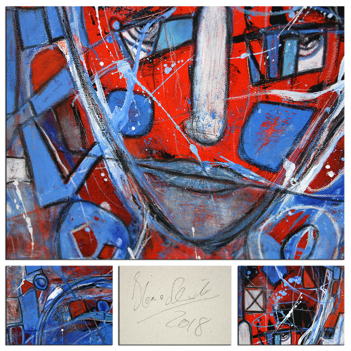 Expressive Acrylmalerei, I. Schmidt: "Fragmentiert"
