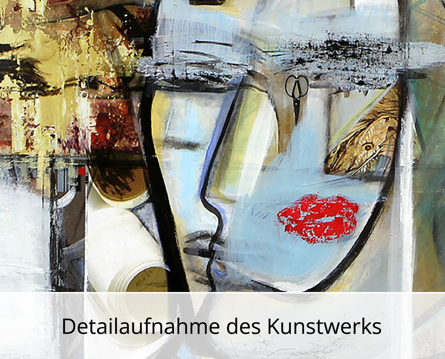Fineartprint auf Papier : Der Kuss, K. Namazi, limitierte Edition, signiert , Nr. 2/150