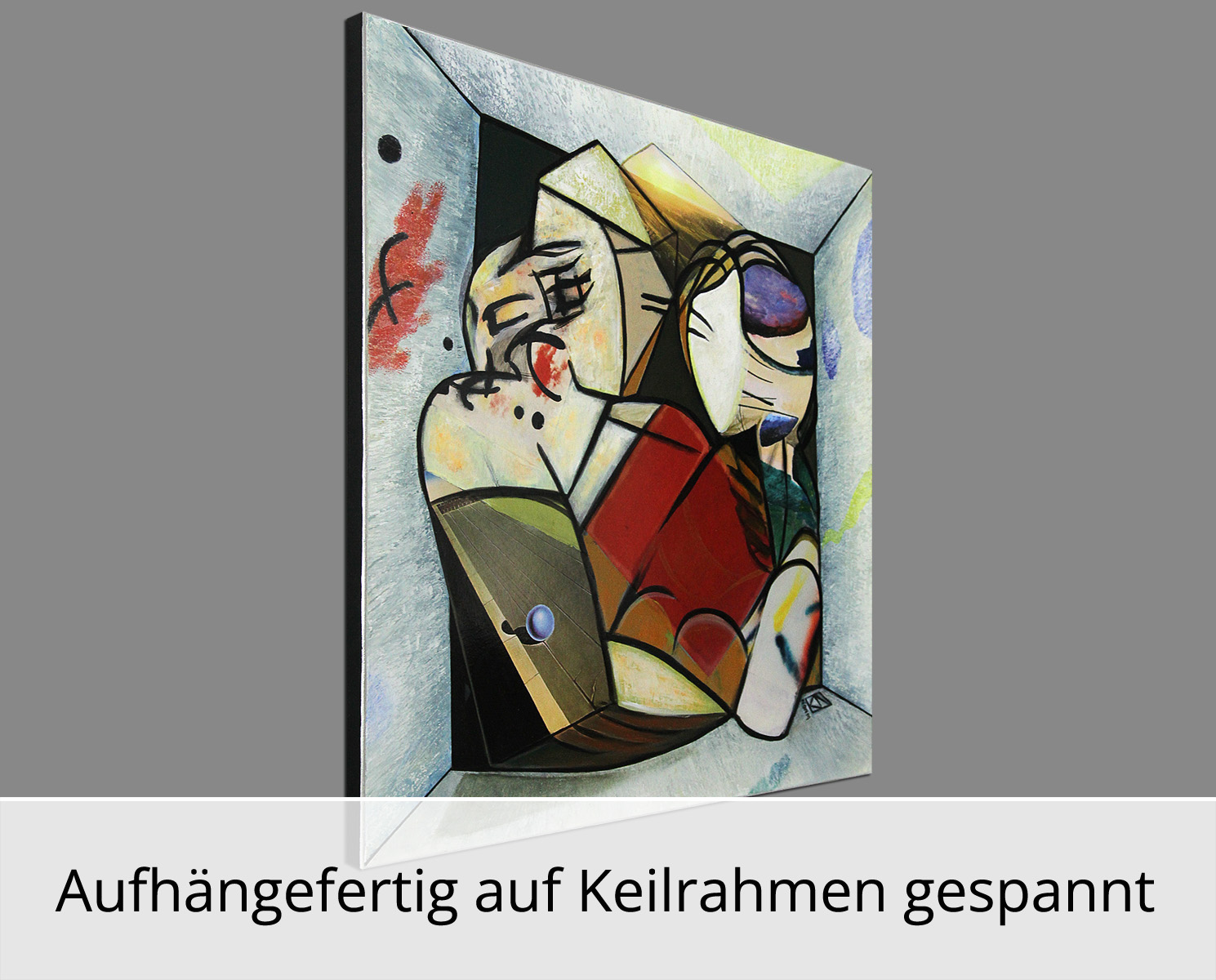 Unikat, modernes Gemälde, K. Namazi: "Sculptured Love V", Original