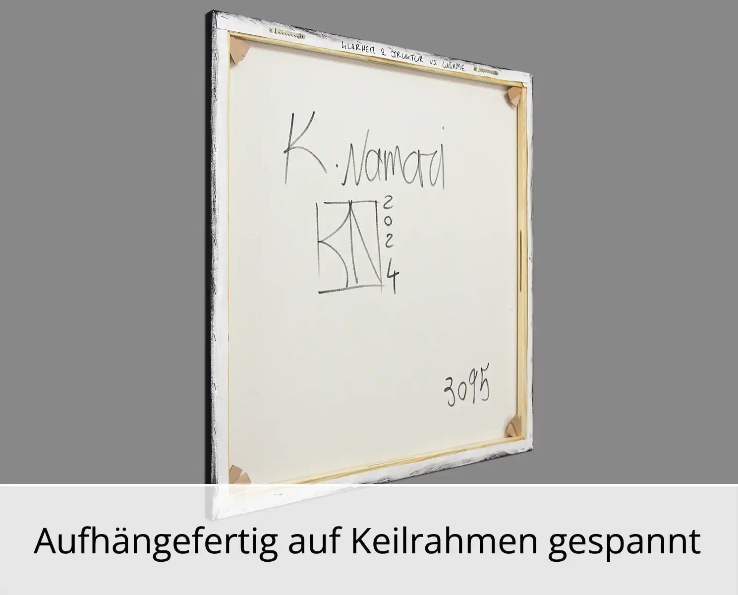Originalgemälde: "Klarheit & Struktur vs. Wärme", K. Namazi, Unikat