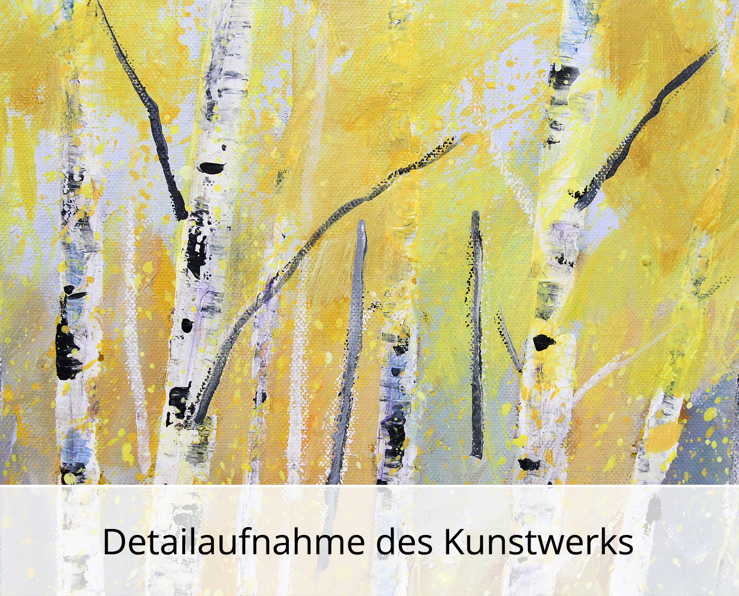 M.Kühne: "Herbstleuchten", modernes Originalgemälde (Unikat)