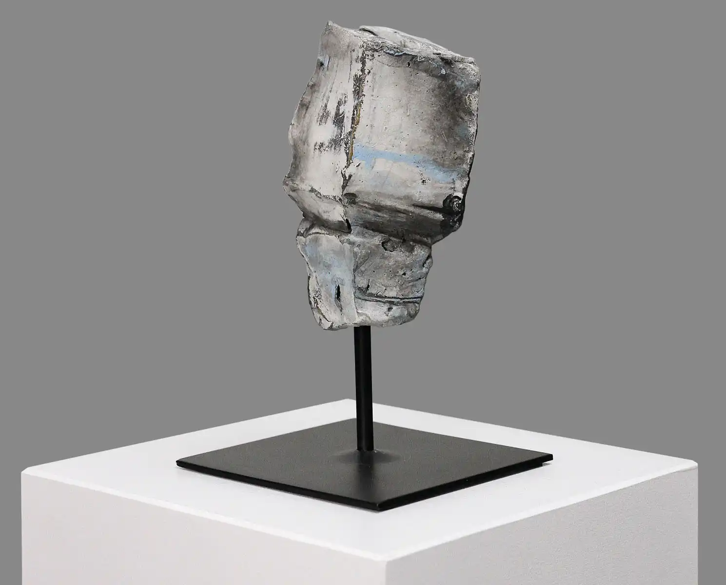 I. Schmidt: "Abstrakter Kopf", zeitgenössische Skulptur, Original/Unikat