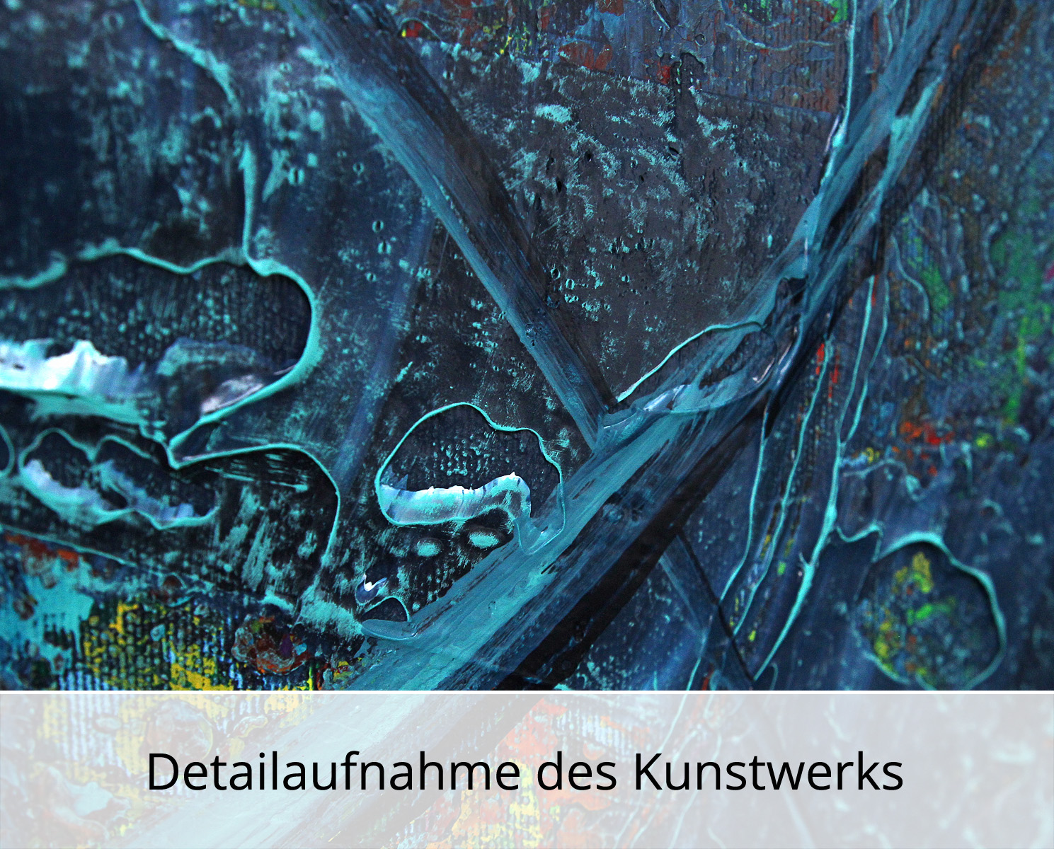 Abstraktes Originalgemälde: Colours of Luxury & Temptation III, R. König, Unikat