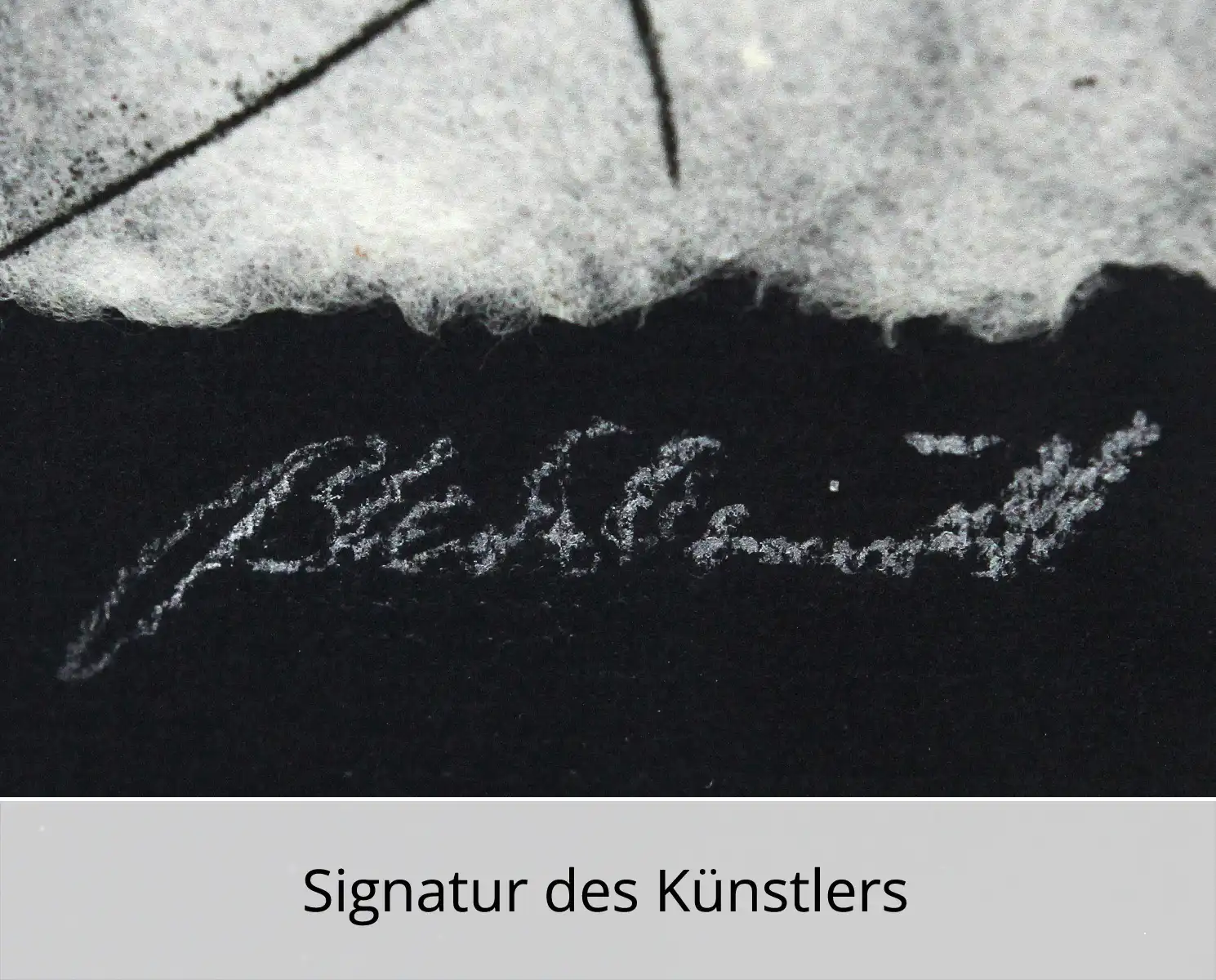 Monotypie auf Papier, C. Blechschmidt: "Muse", Original/Unikat