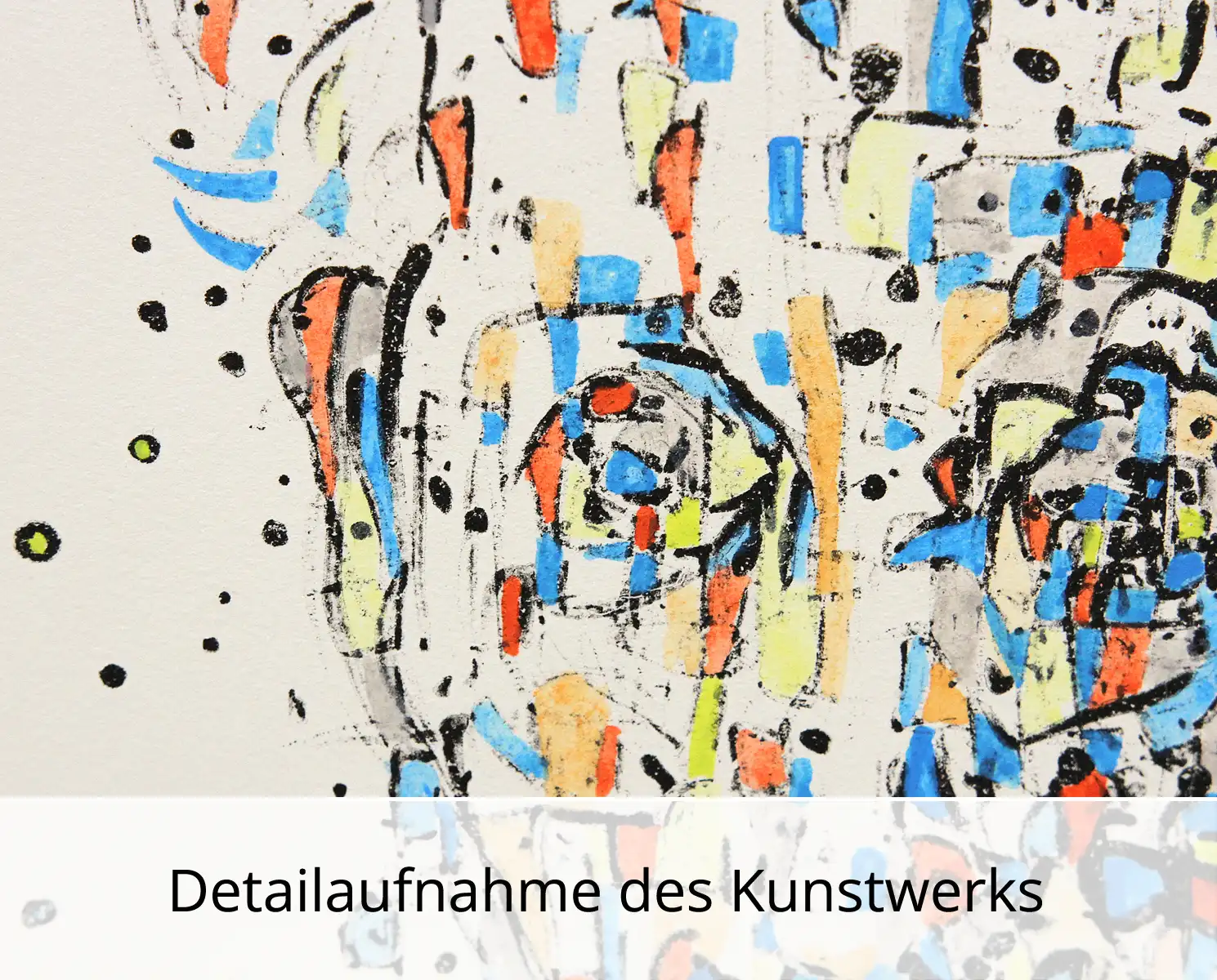 C. Blechschmidt: "Blauer Klaus", Originale Grafik/Lithographie