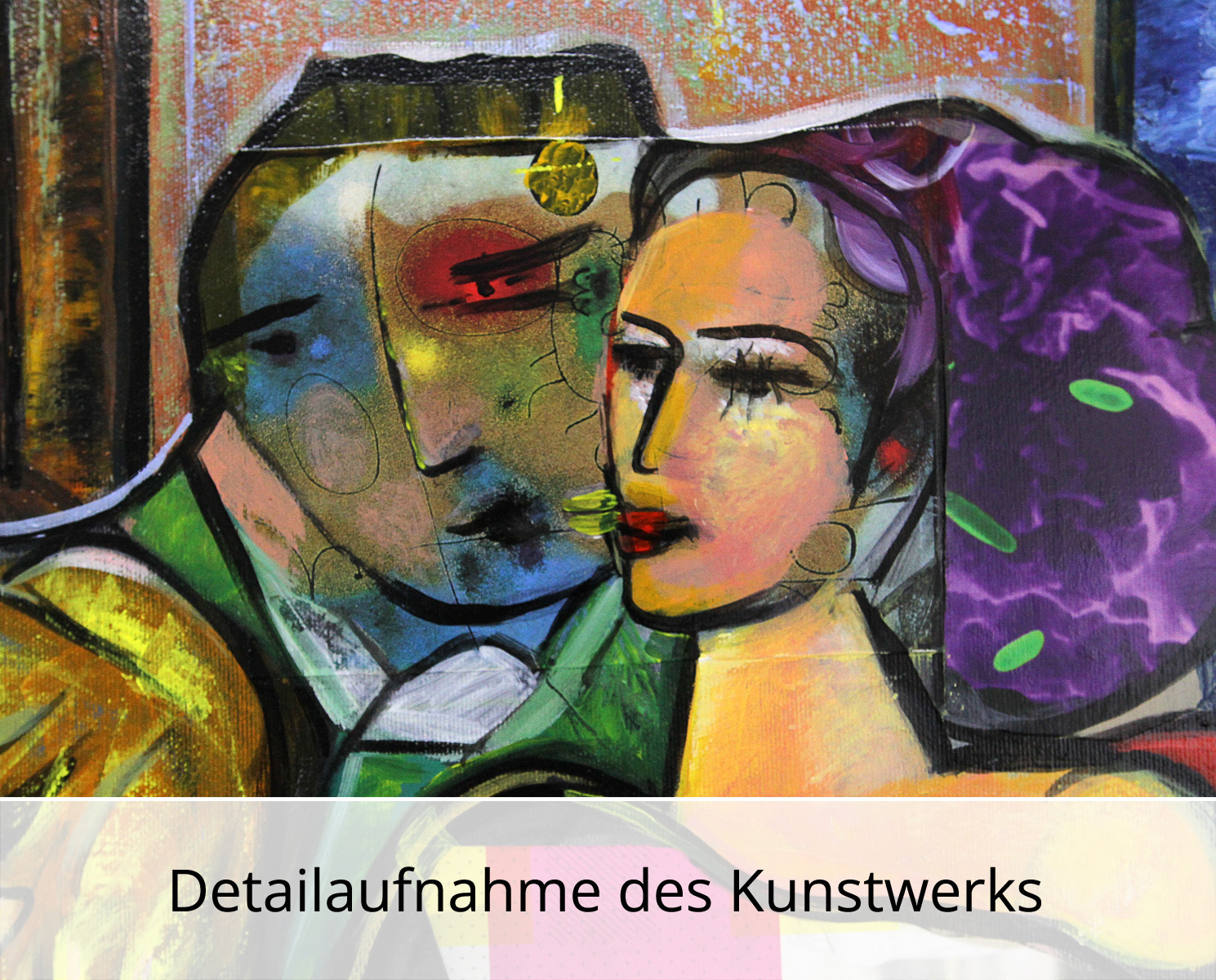 Unikat, modernes Gemälde, K. Namazi: "Dinner with Friends IV", Original