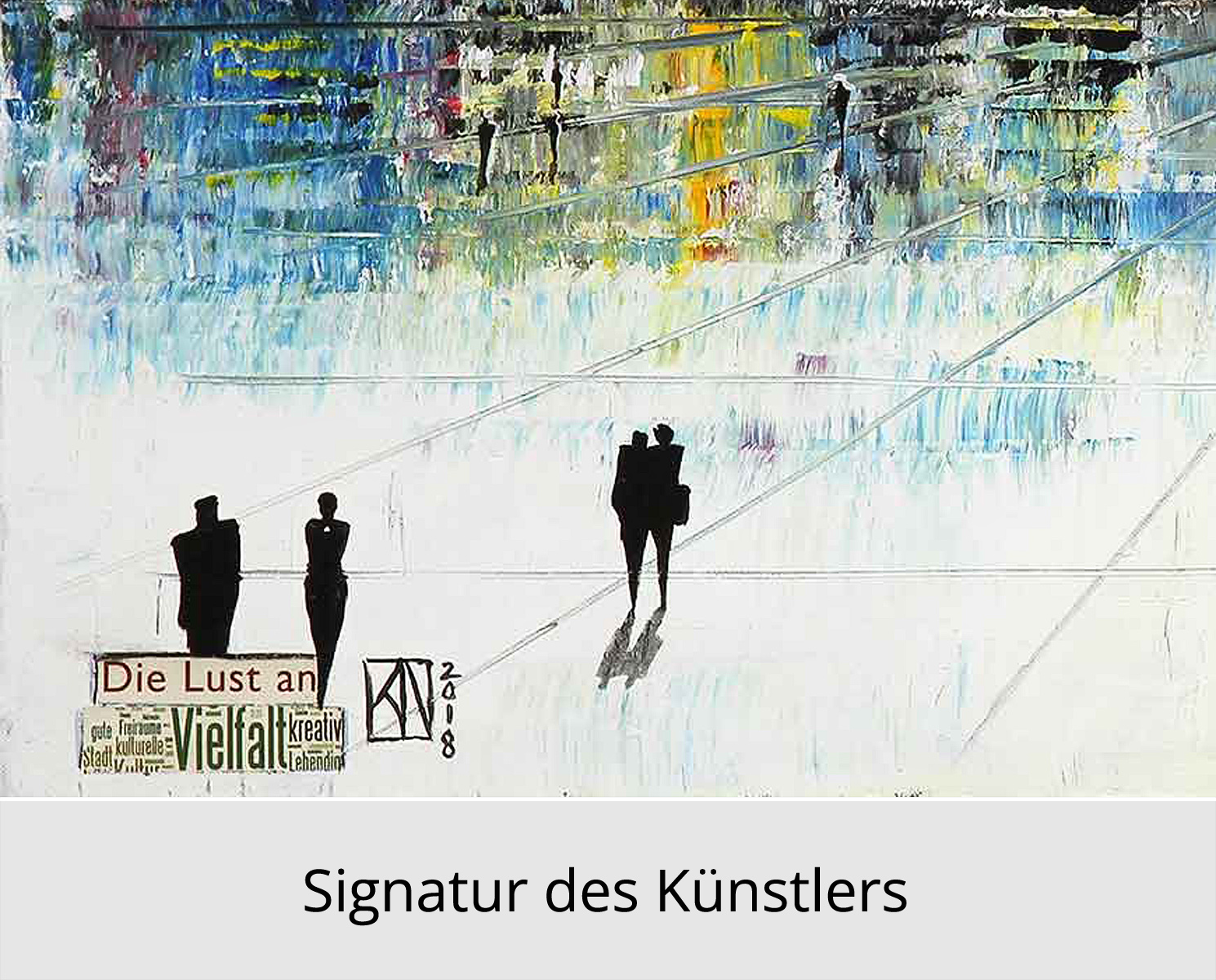 K. Namazi: "Die Lust der Vielfalt", Edition, signierter Kunstdruck