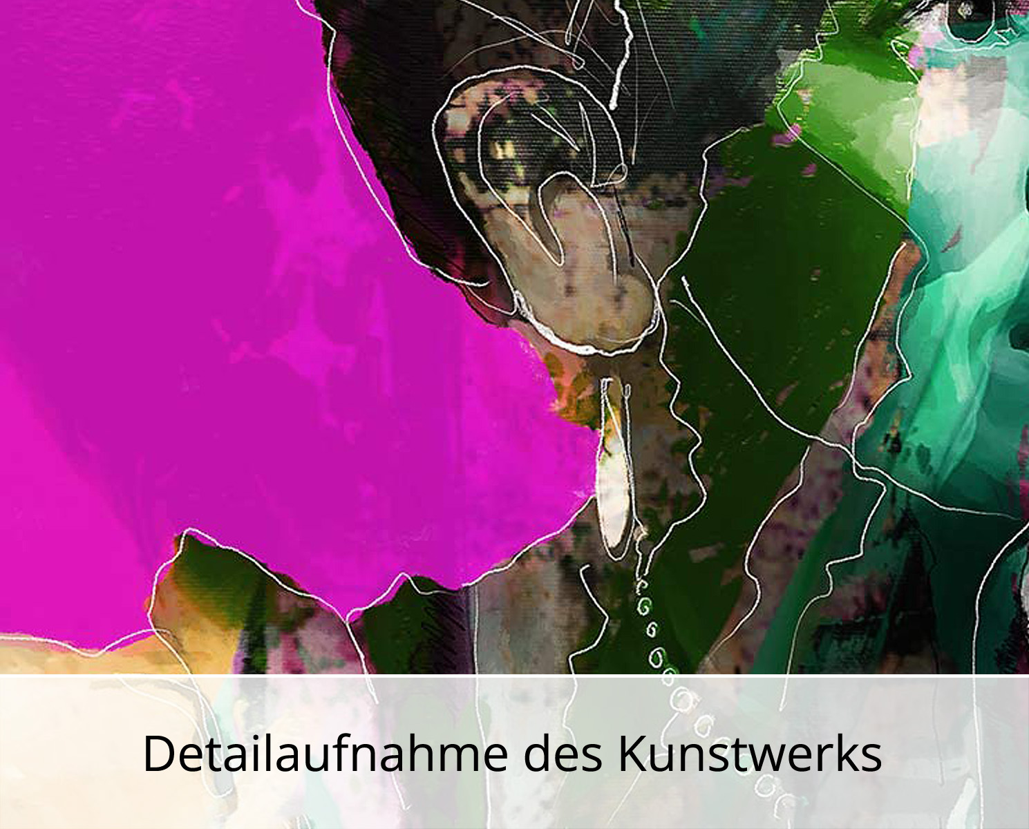 Kunstdruck, signiert: Pink Frida, Holger Mühlbauer-Gardemin, Edition