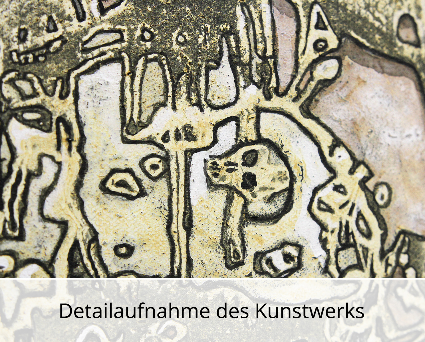 C. Blechschmidt: Die Ausgrabung, Original/Unikat, zeitgenössisches Acrylgemälde