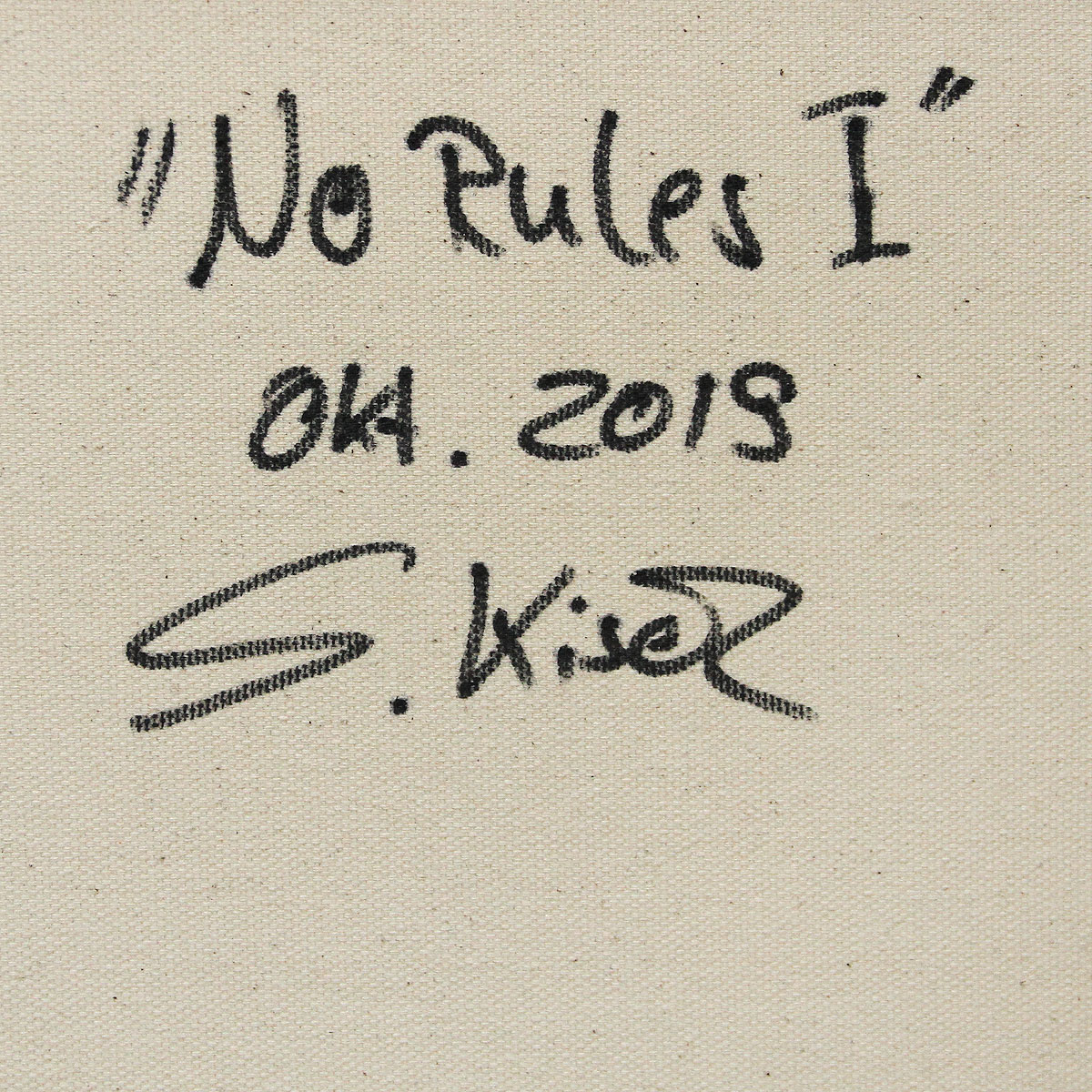 S. Kirsch: "No Rules I", Originalgemälde (Unikat)