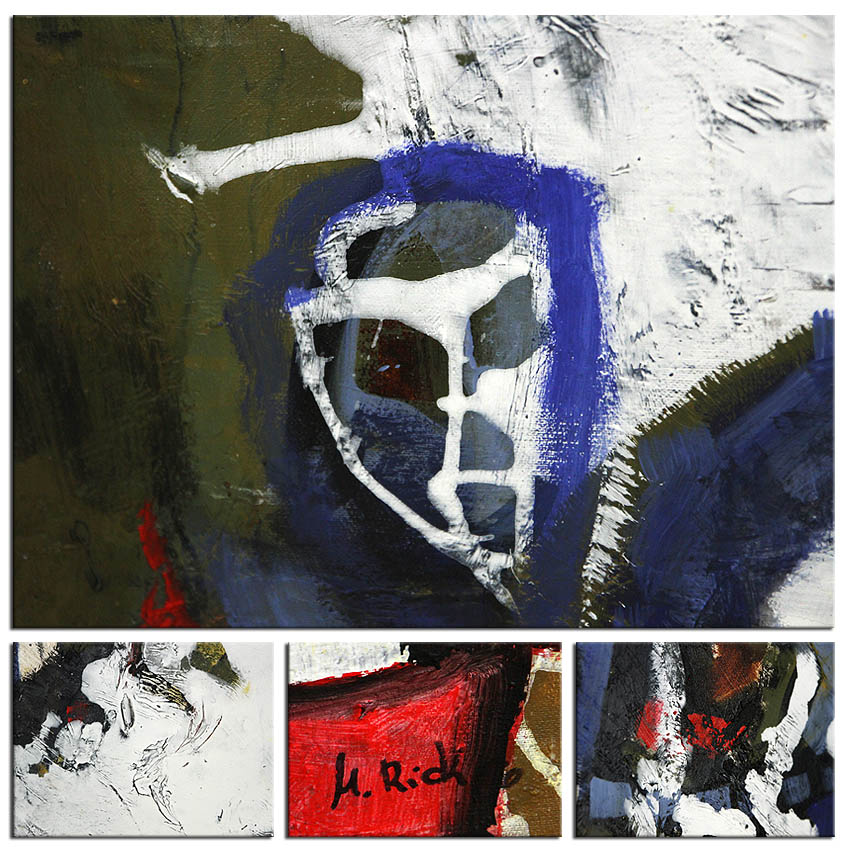 Abstrakte Acrylmalerei, M.Rick: "BEHIND THE CURTAIN"