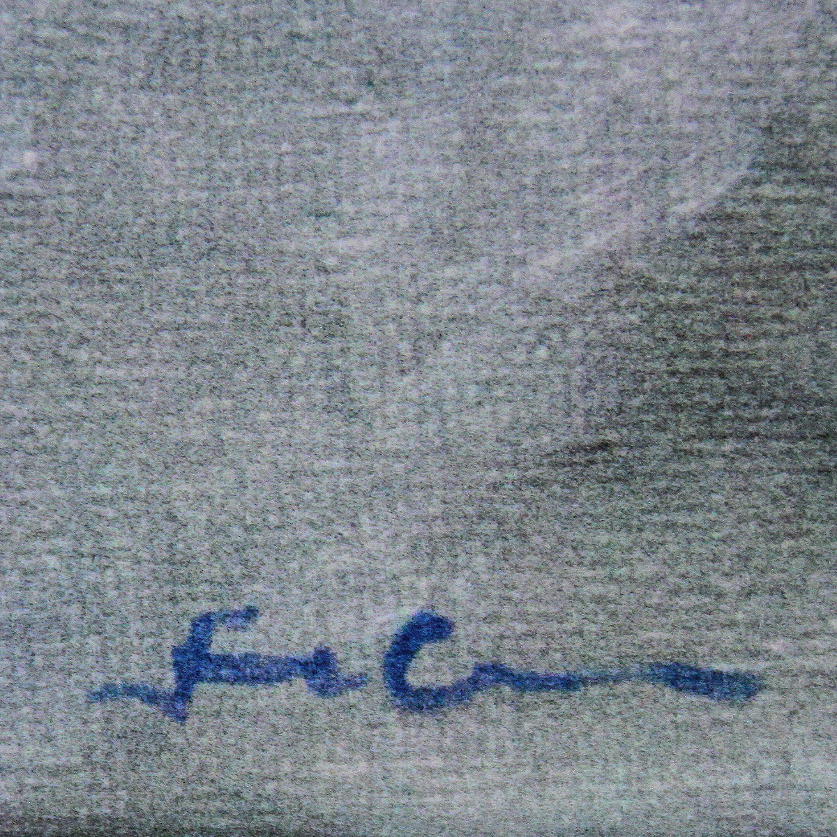 Kunstedition, signierter Kunstdruck auf Leinwand, Uwe Fehrmann: "Regen"